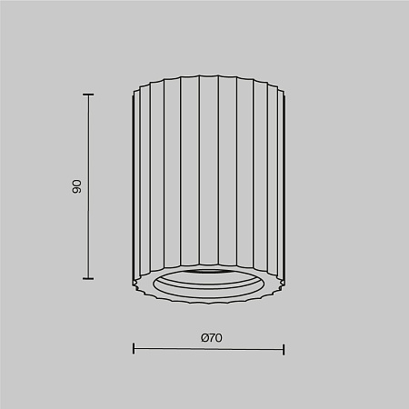 Светильник потолочный Maytoni Conik gyps C121CL-GU10-W