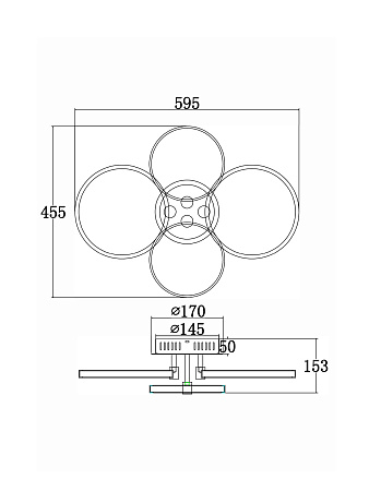 Светильник настенно-потолочный светодиодный Freya Gritta Market FR10018CL-L40W