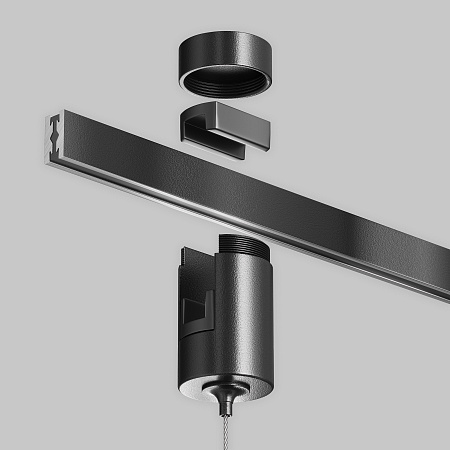 Коннектор с тросовым подвесом в шинопровод Maytoni Flarity Tau TRA154SW-1B