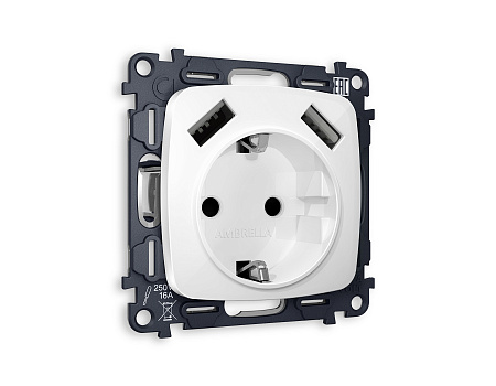 Комплект механизма электрической розетки Ambrella light OMEGA MO MO109010