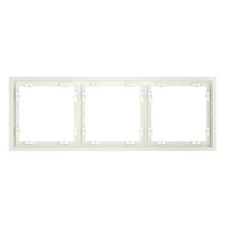 Рамка пластиковая на 3 поста Voltum S70 (хлопок) VLS100313 Рамка пластиковая на 3 поста Voltum S70 (хлопок) VLS100313