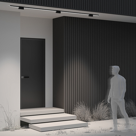 Трековый уличный магнитный светодиодный светильник  Maytoni Elasity Points O-TR01-2-S-10WB3K