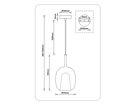 Светильник подвесной Ambrella light HIGH LIGHT LH11125