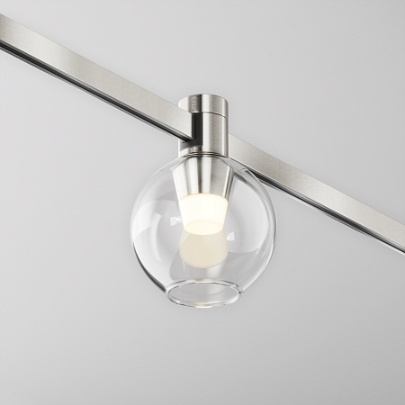Трековый магнитный светодиодный светильник Maytoni Flarity Bubble TR148-1-3W3K-PT Трековый магнитный светодиодный светильник Maytoni Flarity Bubble TR148-1-3W3K-PT
