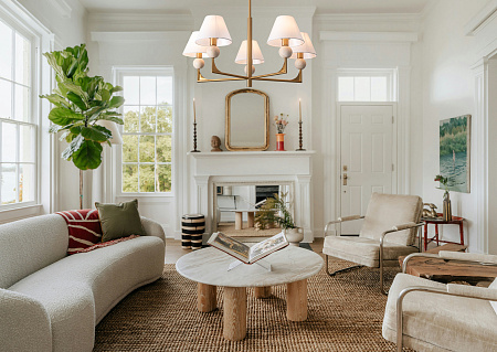 Люстра на штанге Freya Riley FR2043CL-05BS1