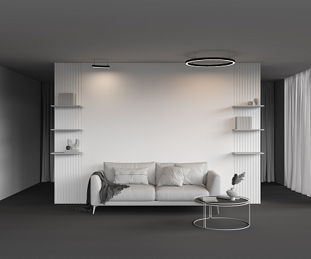 Радиусный профиль 35x35 Ø800мм 1/8 круга Maytoni ALM-3535R-B-D-45°-0.8M