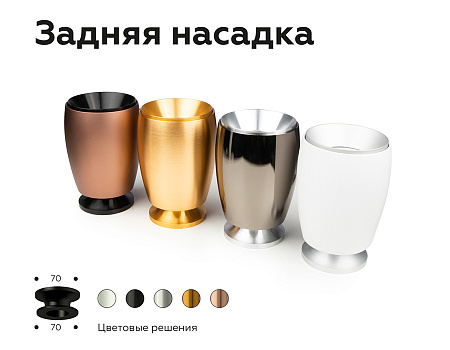 Насадка задняя накладная для корпуса светильника DIY Spot N7927