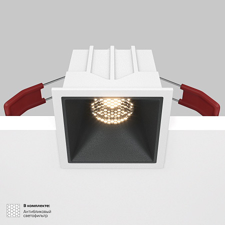 Модульный встраиваемый светодиодный светильник Maytoni Alfa LED DL043-01-10W3K-SQ-WB Модульный встраиваемый светодиодный светильник Maytoni Alfa LED DL043-01-10W3K-SQ-WB