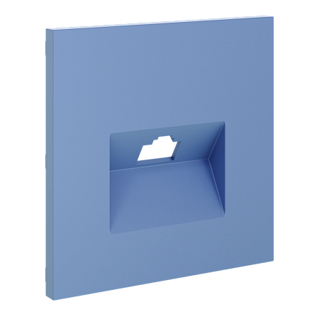 Накладка для розетки компьютерной RJ45 кат.6 Voltum S70 (деним) VLS001315