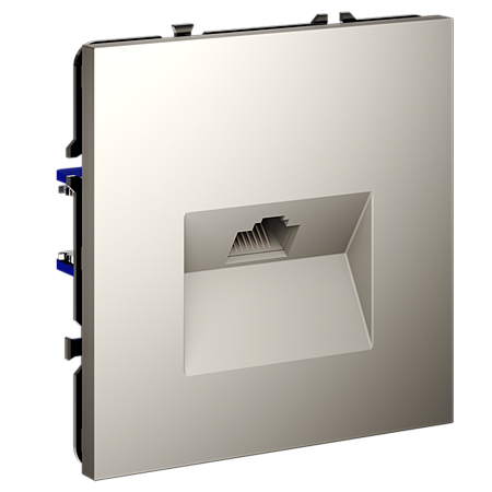 Розетка компьютерная встраиваемая VOLTUM S70 RJ45 кат.6, (кашемир) VLS060103