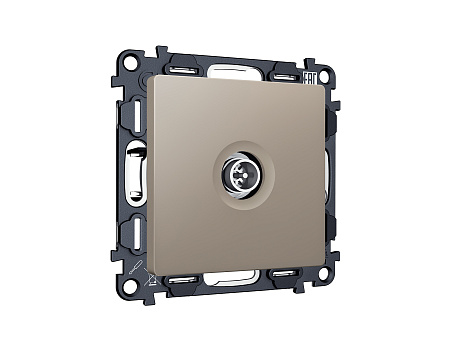 Комплект механизм TV розетки оконечной экранированной 5-1000MHz 3dB Ambrella Volt Alfa MA373005