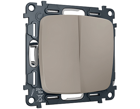 Комплект механизма 2-клавишного перекрестного выключателя 10A Omega MO363030