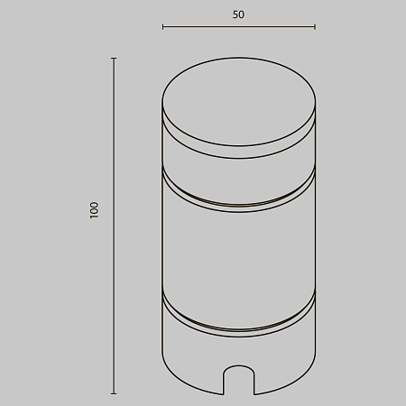 Уличный ландшафтный светодиодный светильник Maytoni Brill O474FL-L2GF3K
