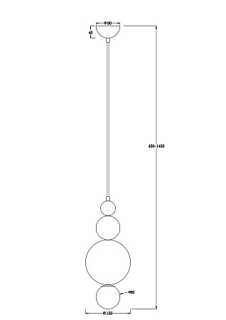 Светильник подвесной Freya Pearl FR5388PL-01CH