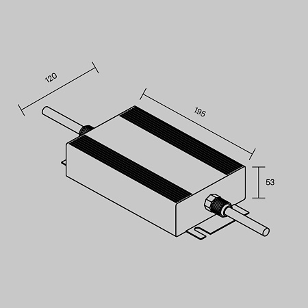 Блок питания 24В 400Вт IP67 Maytoni 822008 Блок питания 24В 400Вт IP67 Maytoni 822008