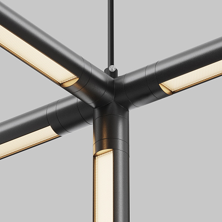 Х-образный вертикальный коннектор для системы с вводом питания Maytoni Shelf CA019L4C-P-B