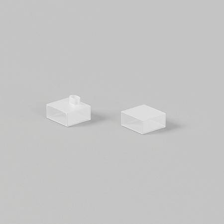 Заглушки для гибкого неона 10x4 мм 2 шт. (выход боковой) Maytoni Изгиб поперек оптической оси 432043