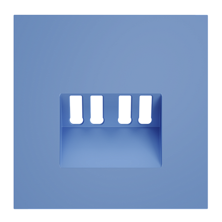 Накладка для розетки акустической 4-местной Voltum S70 (деним) VLS001515