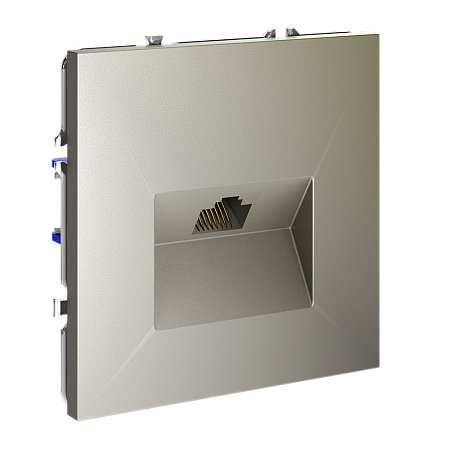 Розетка компьютерная встраиваемая VOLTUM S70 RJ45 кат.6, (шелк) VLS060104