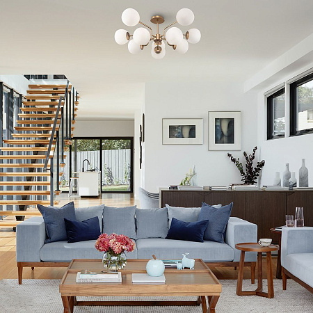 Люстра на штанге Maytoni Erich MOD221PL-10G