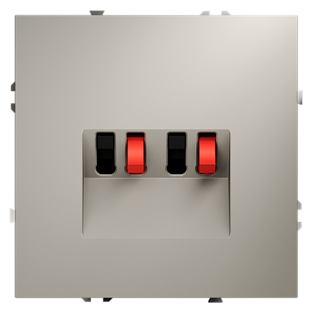 Розетка акустическая встраиваемая VOLTUM S70 4-местная, (кашемир) VLS060303 Розетка акустическая встраиваемая VOLTUM S70 4-местная, (кашемир) VLS060303