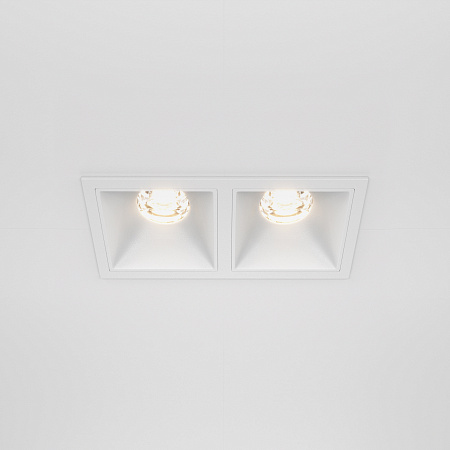 Модульный встраиваемый светодиодный светильник диммируемый Maytoni Alfa LED DL043-02-10W3K-D-SQ-W