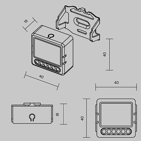 WIFI модуль 200W 220V Maytoni Wi-Fi MSN002