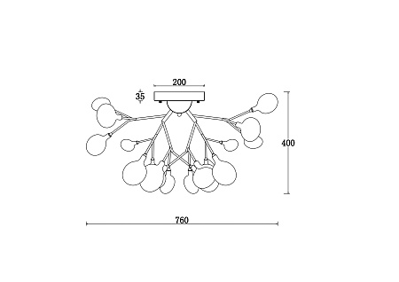 Потолочный светильник Freya Florencia FR5049CL-27B