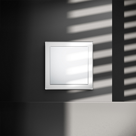 Выключатель встраиваемый VOLTUM S70 одноклавишный (белый глянцевый) VLS010101