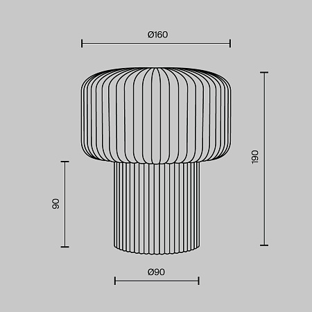 Настольная лампа Maytoni Omaggio MOD404TL-01BG