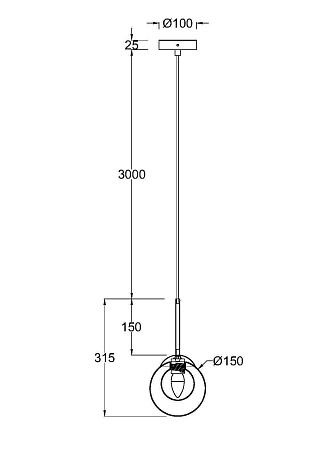 Светильник подвесной Maytoni Basic form MOD521PL-01G1 Светильник подвесной Maytoni Basic form MOD521PL-01G1