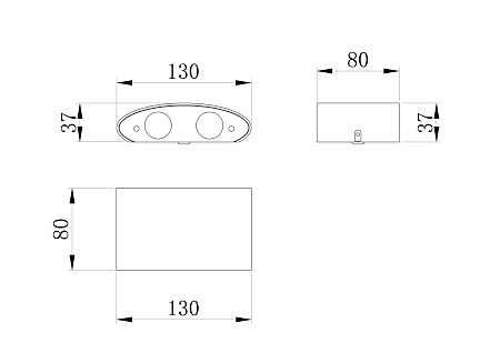 Архитектурный светодиодный светильник Maytoni Strato O417WL-L4W3K