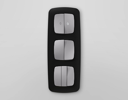 Комплект механизма 2-клавишного перекрестного выключателя 10A Omega MO503030 Комплект механизма 2-клавишного перекрестного выключателя 10A Omega MO503030