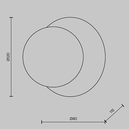 Светильник настенный светодиодный Maytoni Ambre MOD331WL-L3BS3K
