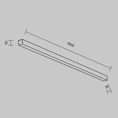 Линейный светильник светодиодный 4000К 1500*50*50мм Maytoni LL311022