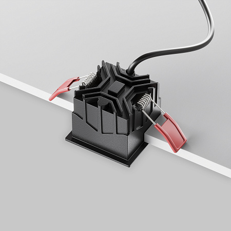 Светильник встраиваемый светодиодный Maytoni Alfa LED DL043-01-10W4K-SQ-B-1