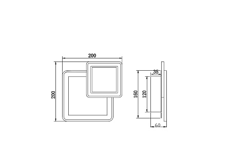 Светильник настенно-потолочный светодиодный Freya Siala 02 FR10027WL-L13W