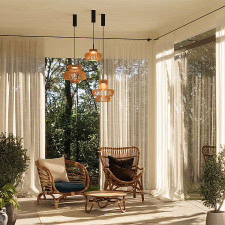 Светильник подвесной светодиодный Maytoni Namiki MOD465PL-L12BK3