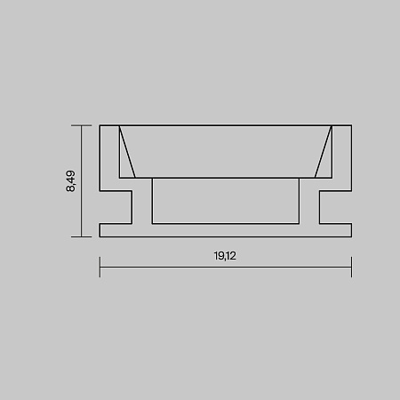 Встраиваемый профиль в пол Maytoni Led Strip ALM-1908-S-2M 636007