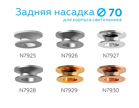 Насадка задняя накладная для корпуса светильника DIY Spot N7925