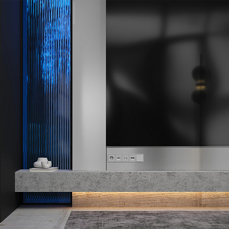 Накладка для розетки с заземлением Voltum S70 (серый) VLS000616 Накладка для розетки с заземлением Voltum S70 (серый) VLS000616