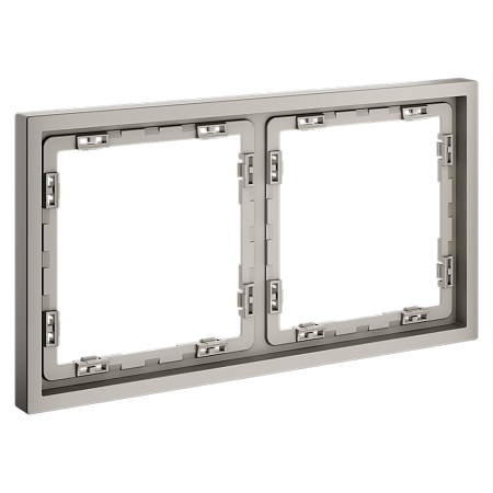 Рамка пластиковая VOLTUM S70 на 2 поста, (кашемир) VLS100203