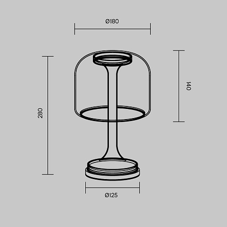 Настольная лампа светодиодная Maytoni Spirito MOD286TL-L8G3K Настольная лампа светодиодная Maytoni Spirito MOD286TL-L8G3K