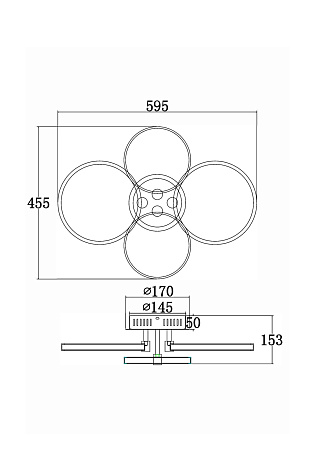 Светильник настенно-потолочный светодиодный Freya Gritta Market FR10018CL-L40W