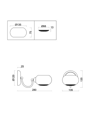 Бра Freya Astrid FR5072WL-01WG Бра Freya Astrid FR5072WL-01WG