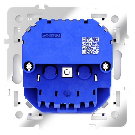 Розетка встраиваемая VOLTUM S70 с заземлением и защитными шторками, с USB, A+С, (кашемир) VLS040503