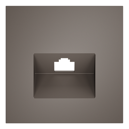 Накладка для розетки компьютерной RJ45 кат.6 Voltum S70 (капучино) VLS001314