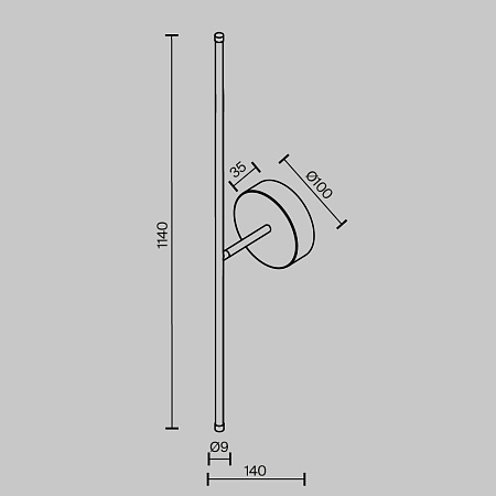 Настенный светильник Maytoni Elegant C084WL-L18BS2.7K