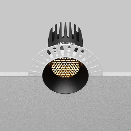 Светильник встраиваемый светодиодный Maytoni Dip DL121-15W-2.7K-TRS-B Светильник встраиваемый светодиодный Maytoni Dip DL121-15W-2.7K-TRS-B