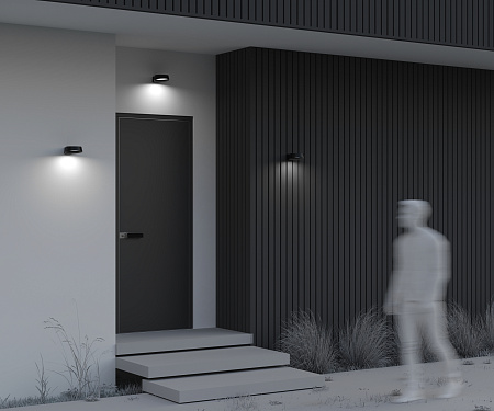 Уличный настенный светодиодный светильник Maytoni Share O443WL-L12GF3K